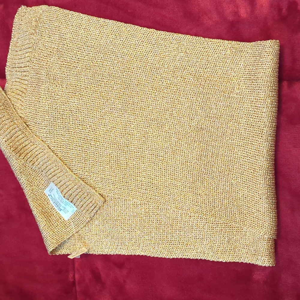 Gold metallic scarf
